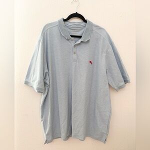 Tommy Bahama The Emfielder IslandZone Polo Light Blue Supima Cotton Men's XXXL